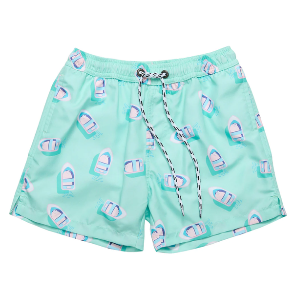 Snapper Rock Float Your Boat Swim Short B90123 - Blue