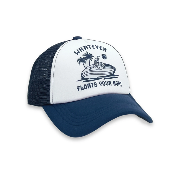 Feather 4 Arrow Floats Your Boat Trucker Hat 24B010WFB - Navy/White