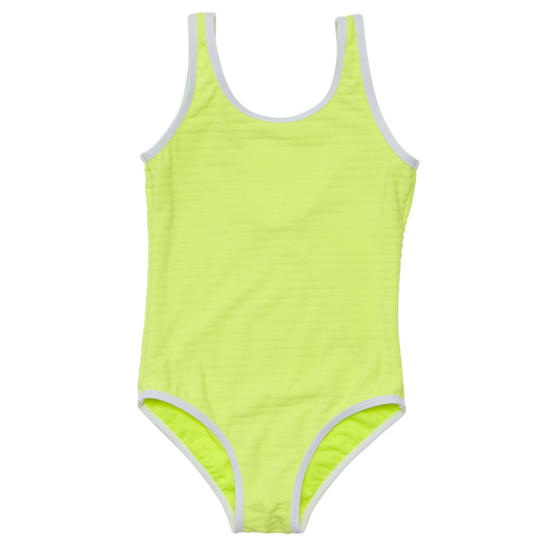 Snapper Rock Citron Zest Scoop Swimsuit G13262 - Yellow
