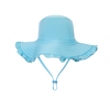 Aqua Blu Junior Sun Hat AG24058SS - Stepping Stones Blue