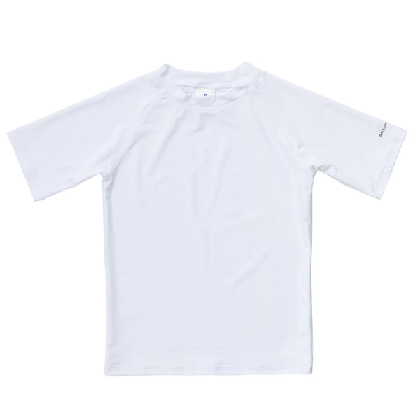 Snapper Rock White Short Sleeve Rash Top B10127S - White
