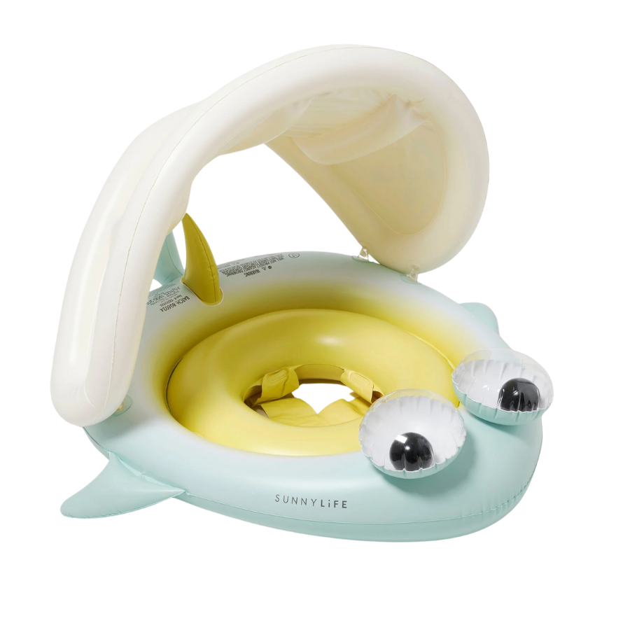 Sunnylife Baby Float Salty The Shark Blue-Lime S41BFSRK