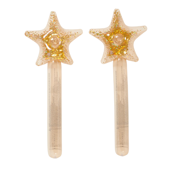 Sunnylife Kids Inflatable Star Wand Princess Swan Gold Set Of 2S41INSWN