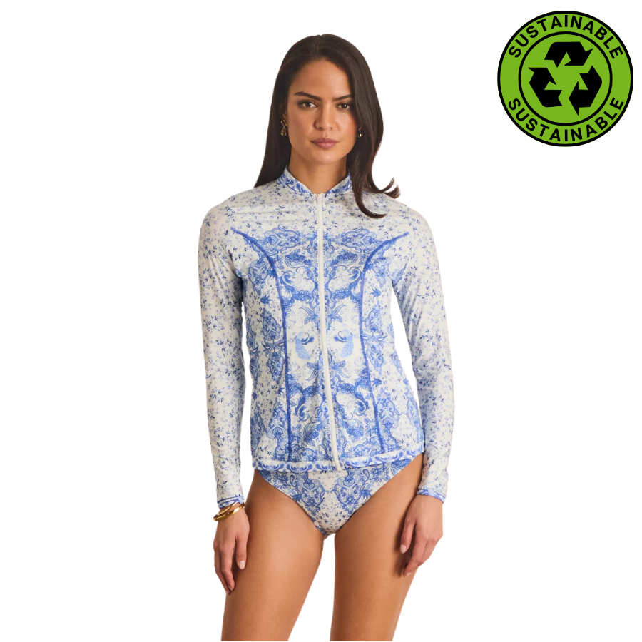 Aqua Blu Lyla Rash Guard A24111WI - Willow
