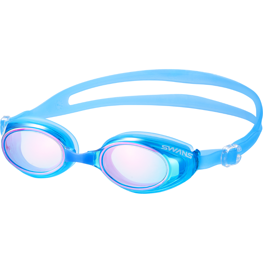 Swans Junior Mirror Goggles SJ-23ME - Sky Blue/Ruby