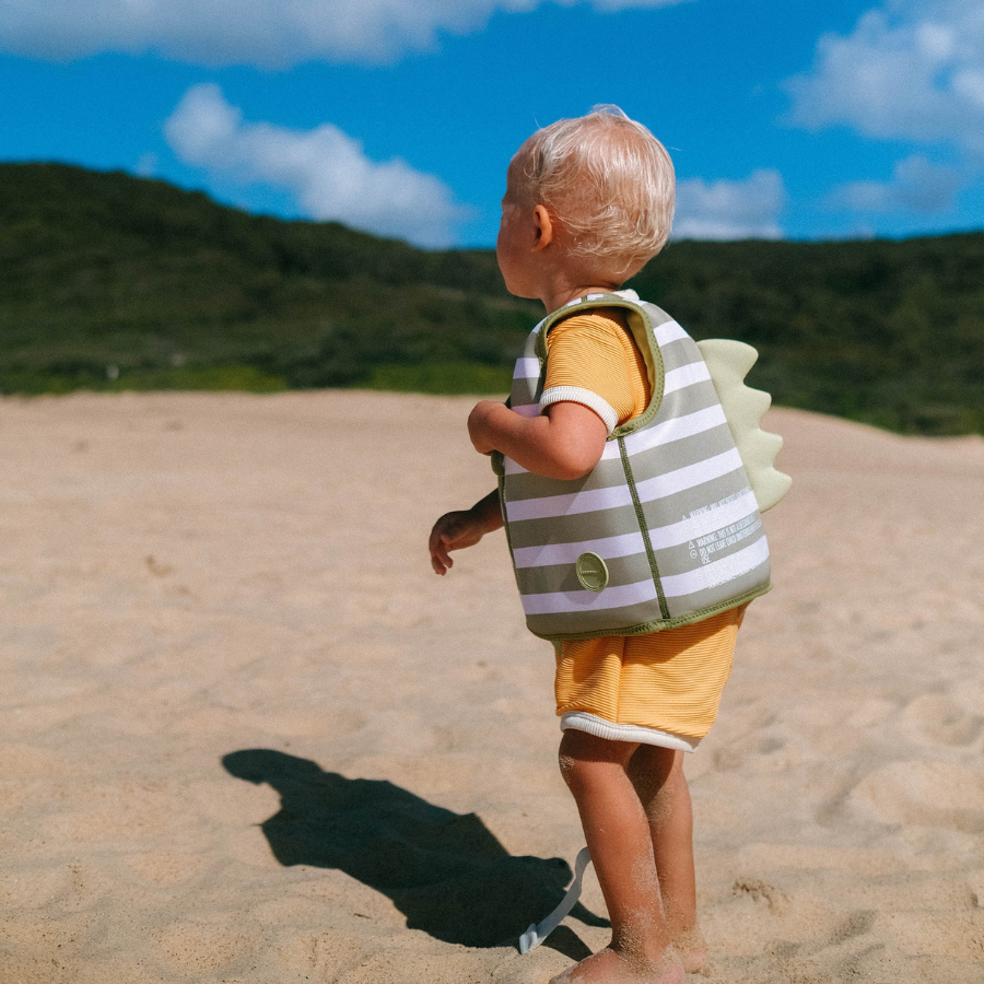 Sunnylife Kids Swim Vest 2-3 Into The Wild Khaki S41VVWD2