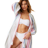 Tommy Bahama Multi Stripe Dobb Duster SS500606 - Island Cays Tropical Oasis White