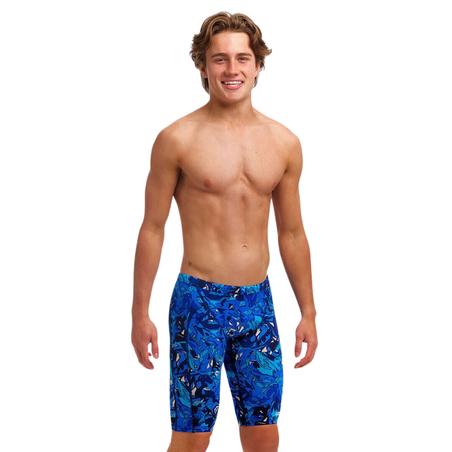 Funky Trunks Boys Training Jammers FTS003B - True Bluey