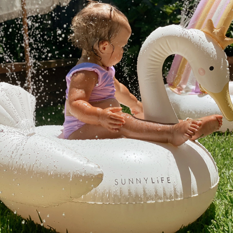 Sunnylife Inflatable Sprinkler Princess Swan Multi S41ISSWN