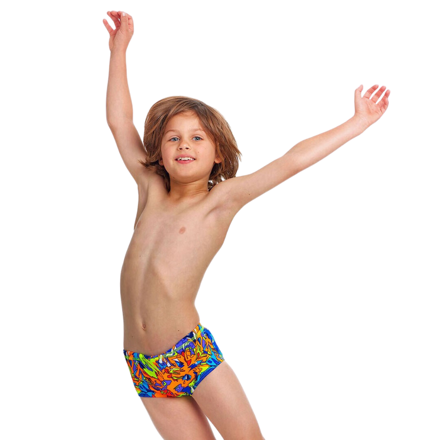 Funky Trunks Toddler Boys Printed Trunks FTS002B - Mixed Mess