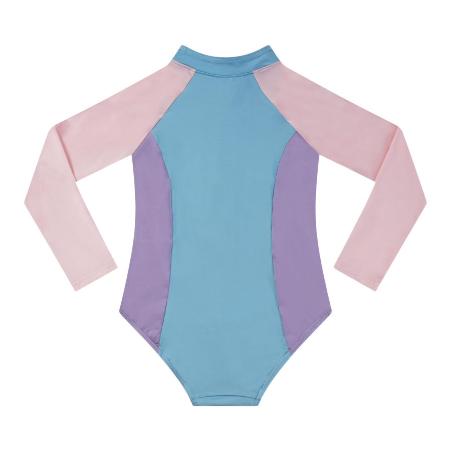 Aqua Blu Junior Long Sleeve One Piece AG24057SS - Stepping Stones