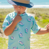 Snapper Rock Float Your Boat Short Sleeve Baby Set B50013 - Blue