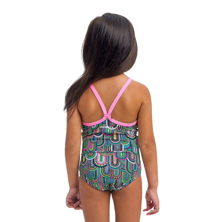 Funkita Toddler Girls Sustainable Printed One Piece FKS022G - Spring Flight