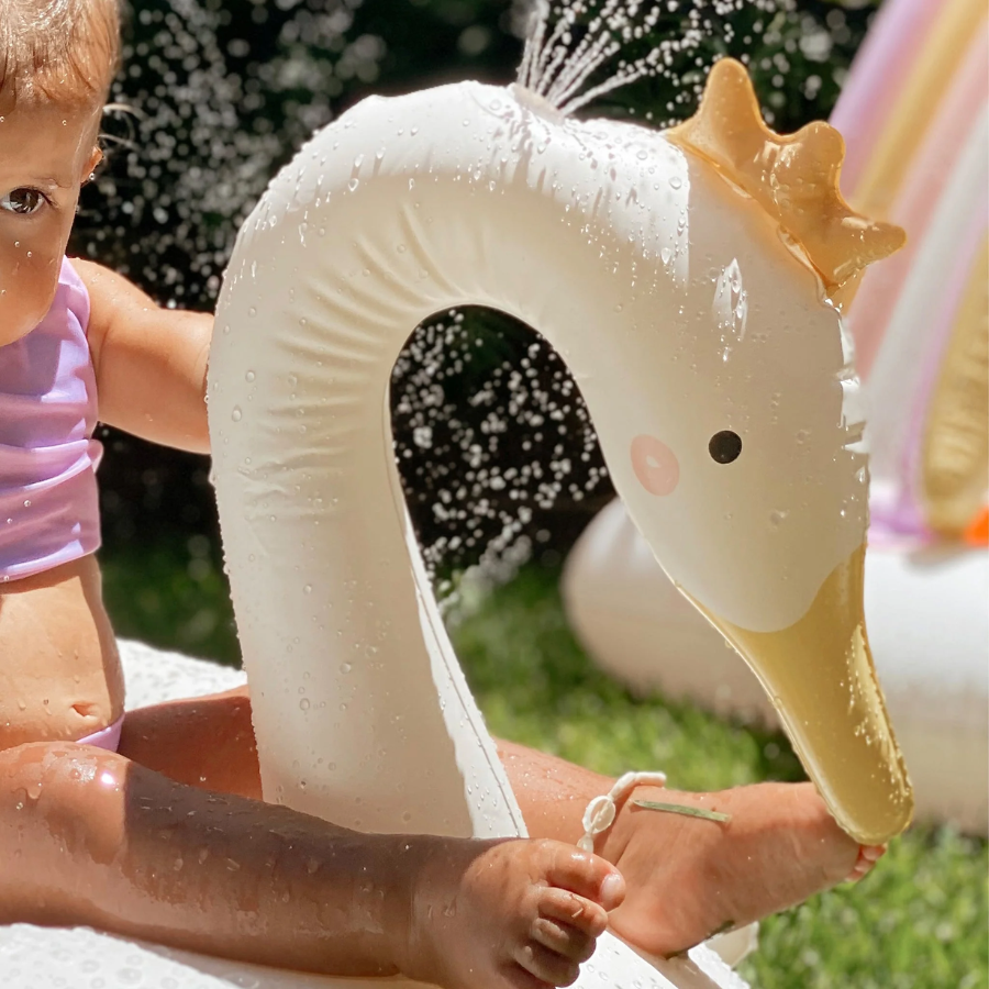 Sunnylife Inflatable Sprinkler Princess Swan Multi S41ISSWN