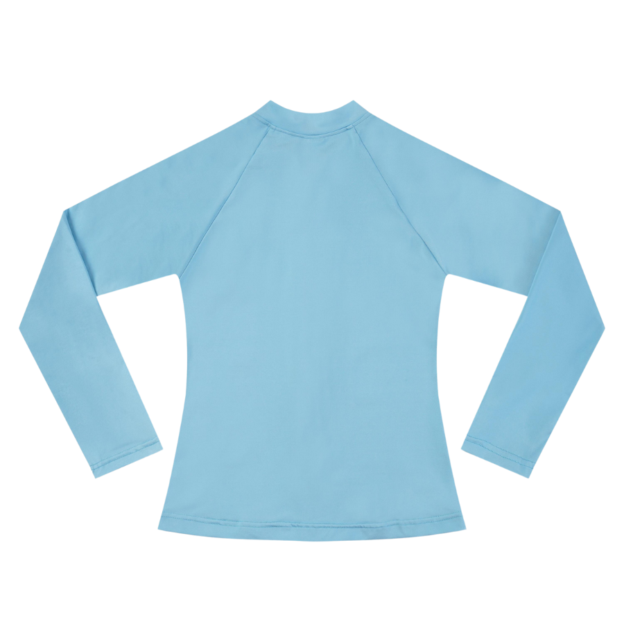 Aqua Blu Junior Long Sleeve Rash Vest AG24055SS - Stepping Stones Blue