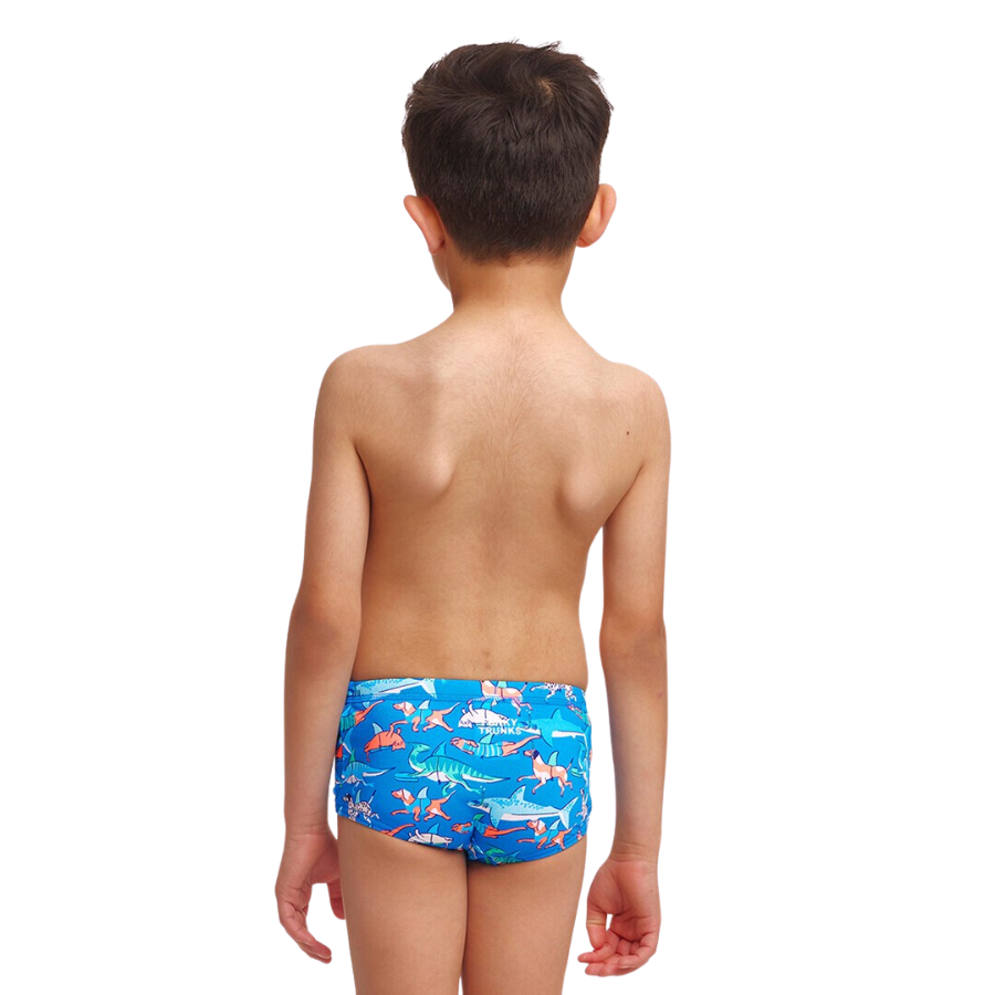 Funky Trunks Toddler Boys Printed Trunks FTS002B - Fin Swimming