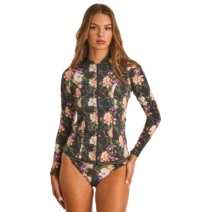 Aqua Blu Lyla Rash Guard A24004TE - Tempest