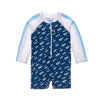 Snapper Rock Opti Boats LS Sunsuit B70816L - Navy