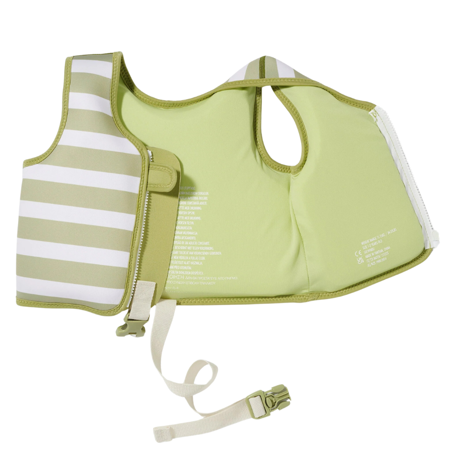 Sunnylife Kids Swim Vest 2-3 Into The Wild Khaki S41VVWD2