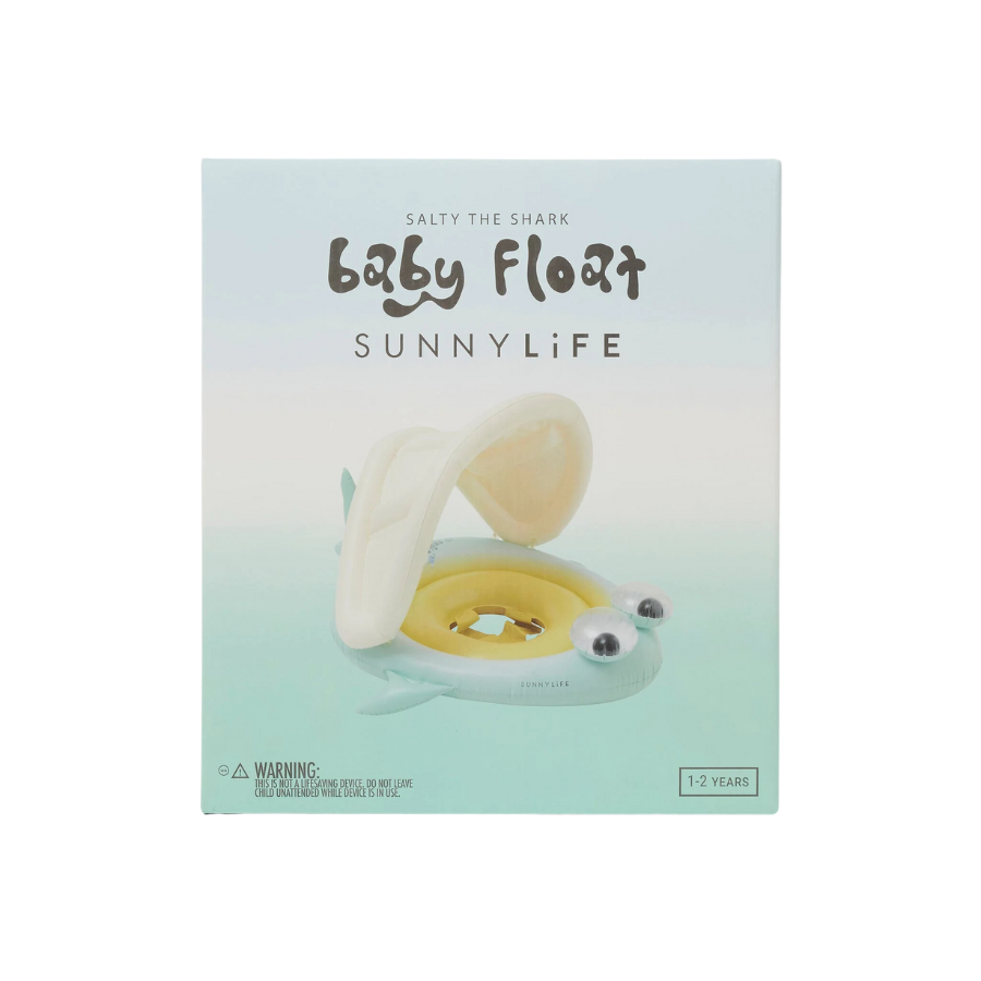 Sunnylife Baby Float Salty The Shark Blue-Lime S41BFSRK