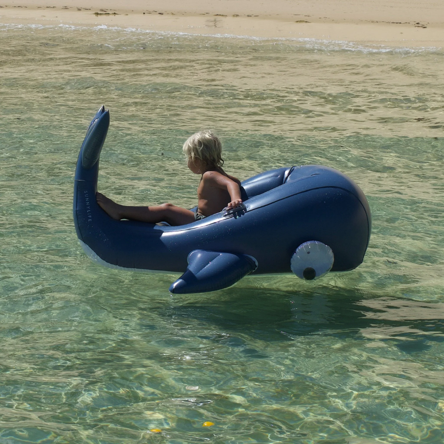 Sunnylife Luxe Ride-On Float Moby Dick Navy S41LRBLU