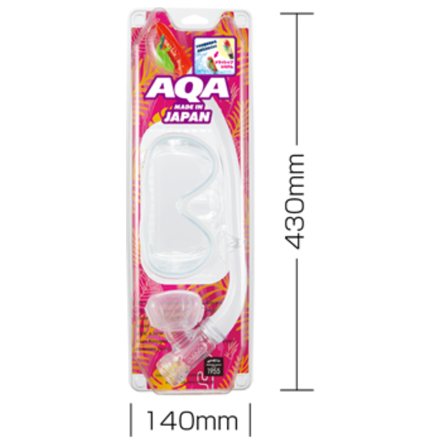 AQA Vega Lite & Sammy Dry Special Mask & Snorkel Set KZ-9077N- White