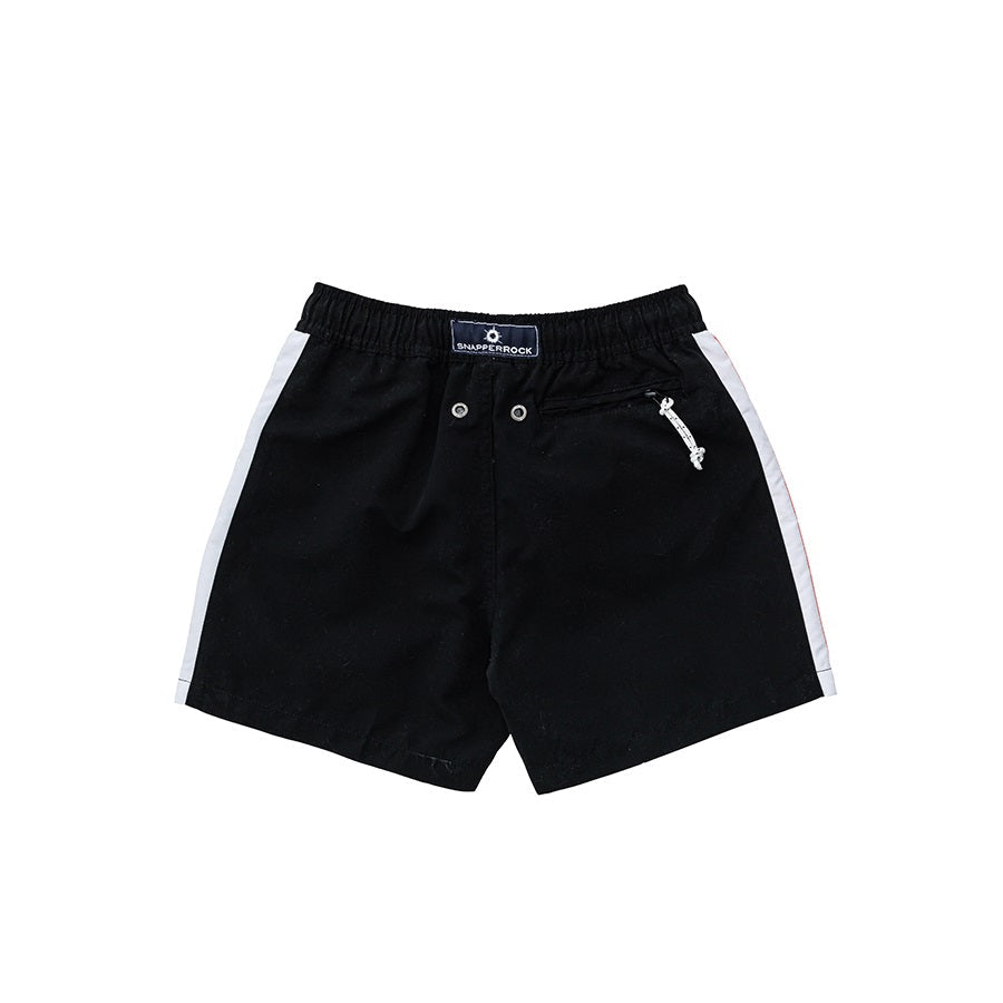 Snapper Rock Retro Stripe Volley Board Short B90098 - Black