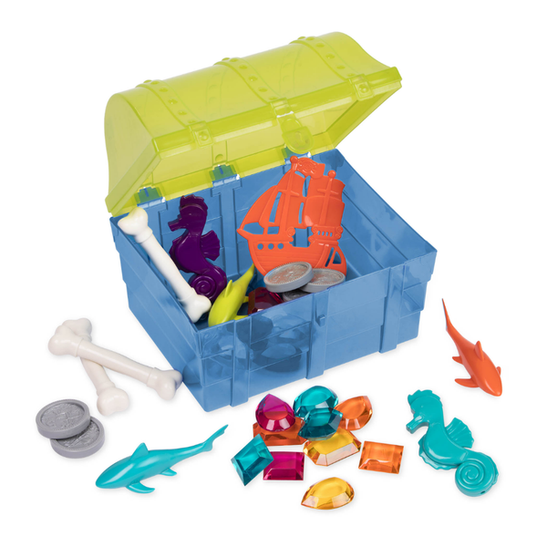 Battat Pirate Diving Set - Pool Toys In A Treasure Chest (28-Pcs) BT2588Z