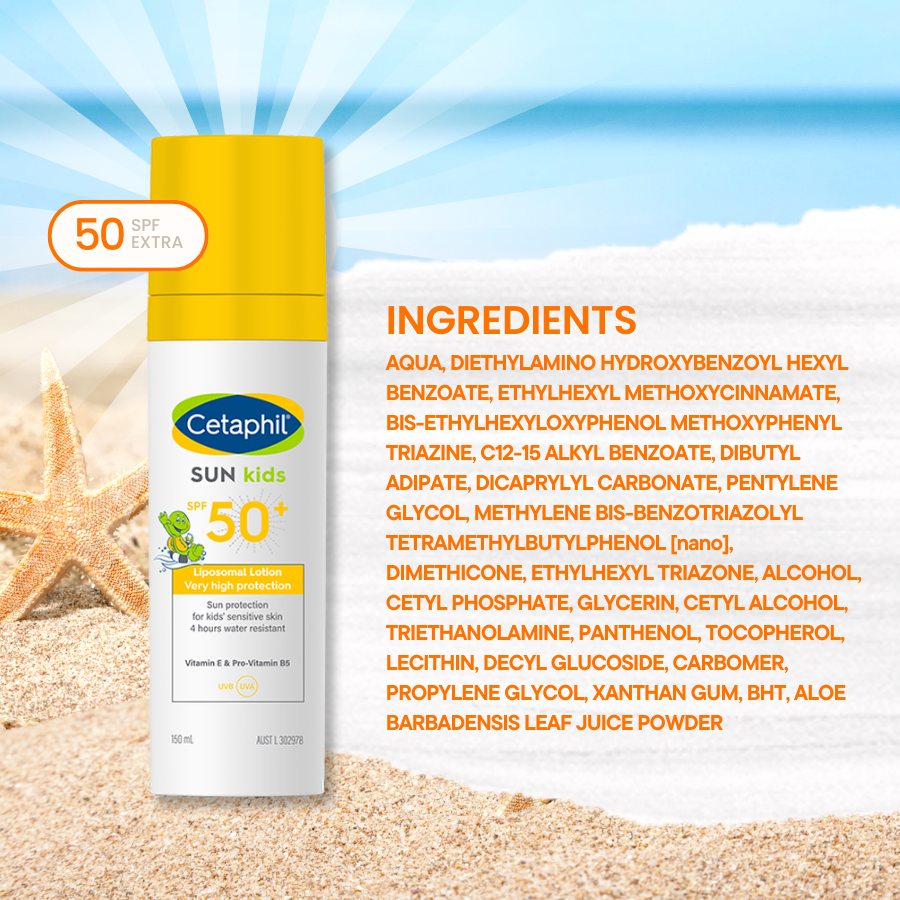 Cetaphil Sun Kids SPF 50 Liposomal Lotion Sunscreen - 150ml