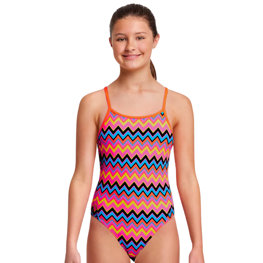 Funkita Girls Diamond Back One Piece FS11G - Ziggy Pop