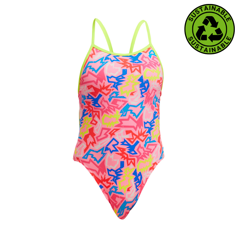 Funkita Girls Single Strap One Piece FKS030G - Rock Star