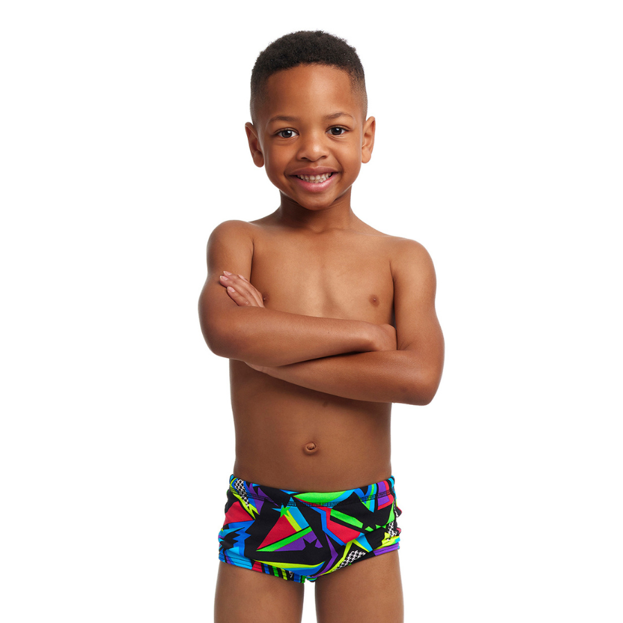 Funky Trunks Toddler Boys Printed Trunks FT32T - Beat It