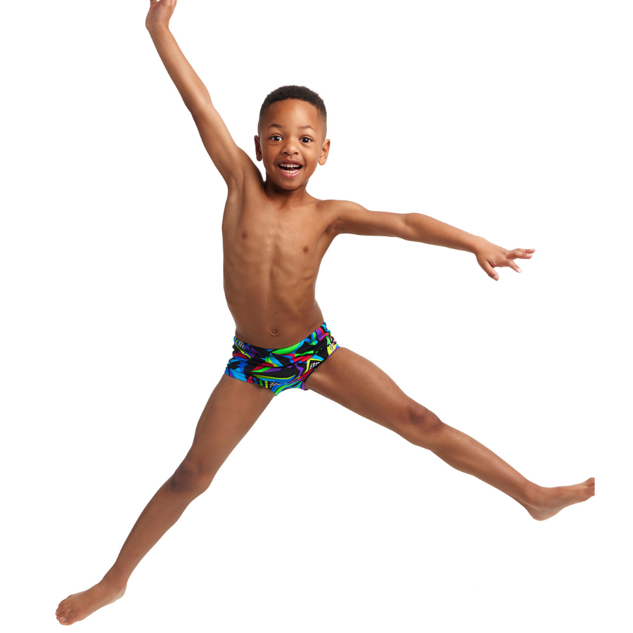 Funky Trunks Toddler Boys Printed Trunks FT32T - Beat It