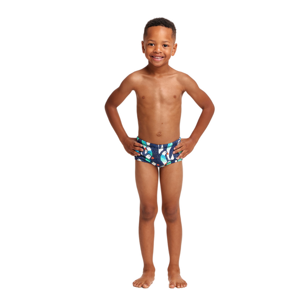 Funky Trunks Toddler Boys Printed Trunks FT32T- Pengoo Parade