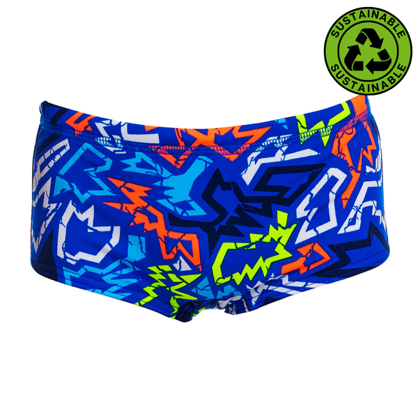 Funky Trunks Toddler Boys Printed Trunks FTS002B - Broken Hearts