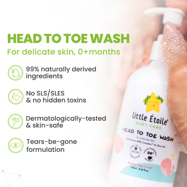 Little Etoile Head-To-Toe Wash - Dry & Eczema Prone Skin LEBC009-1 - 250ml