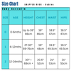 Snapper Rock Baby Size Chart