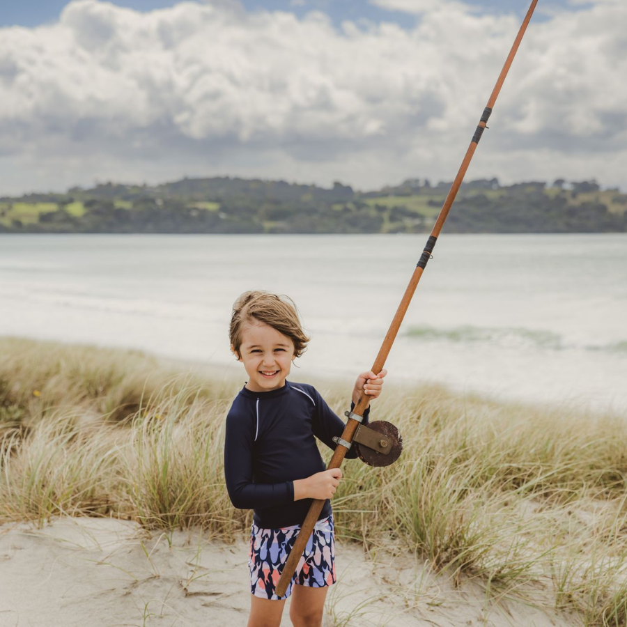 Snapper Rock Fish Frenzy Long Sleeve Baby Set B52014 - Navy