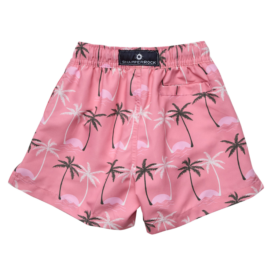 Snapper Rock Palm Paradise Sustainable Volley Board Short B90113- Pink