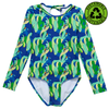 Snapper Rock Toucan Jungle Sustainable Keyhole Surf Suit G60043S - Blue