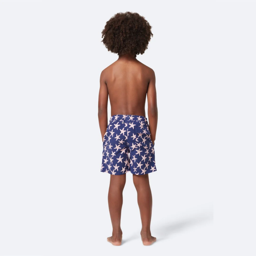 Tom & Teddy Starfish Boys Swim Shorts STFBB-J - Blue/ Blush