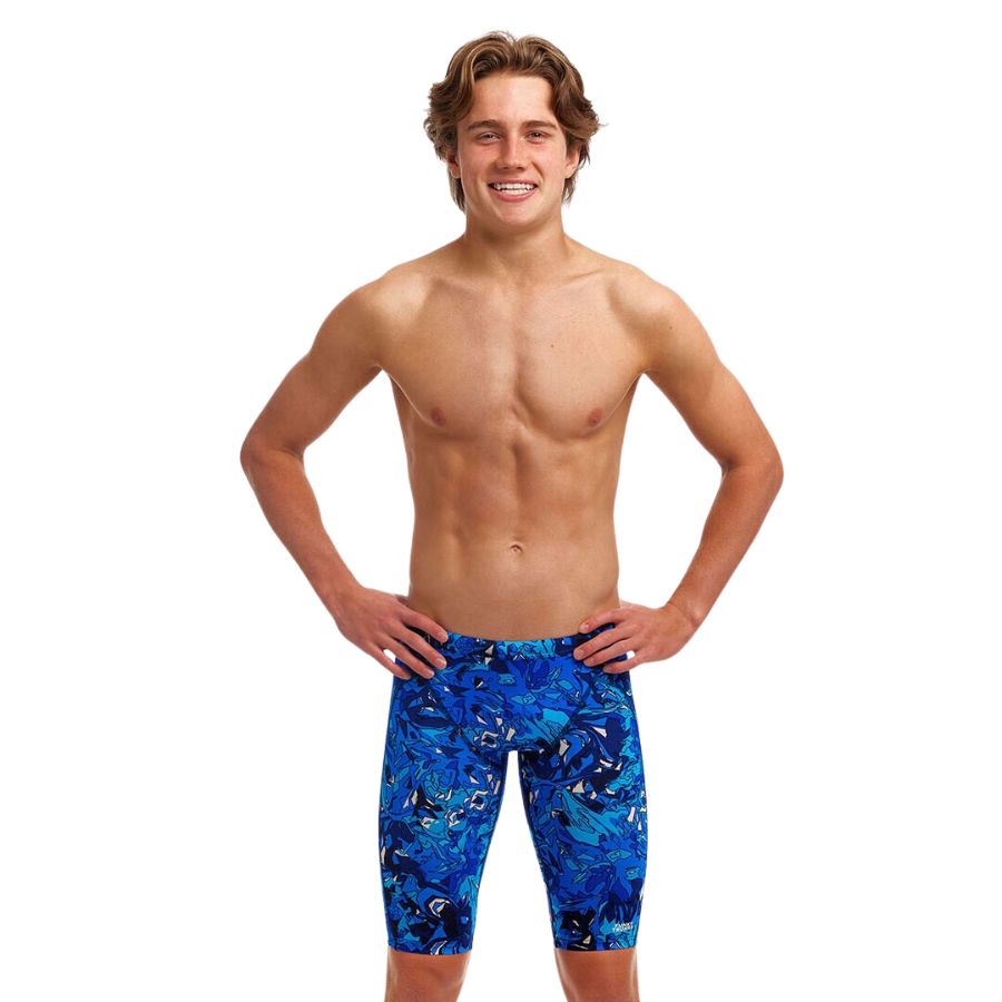 Funky Trunks Boys Training Jammers FTS003B - True Bluey