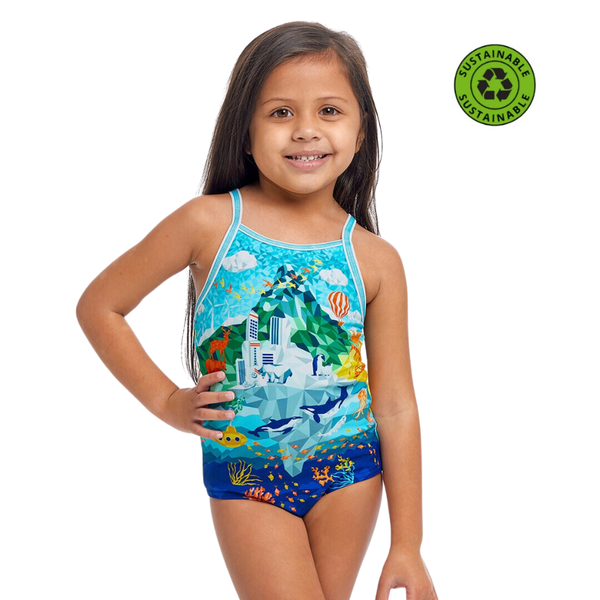 Funkita Toddler Girls Sustainable Printed One Piece FKS022G - Wildermess