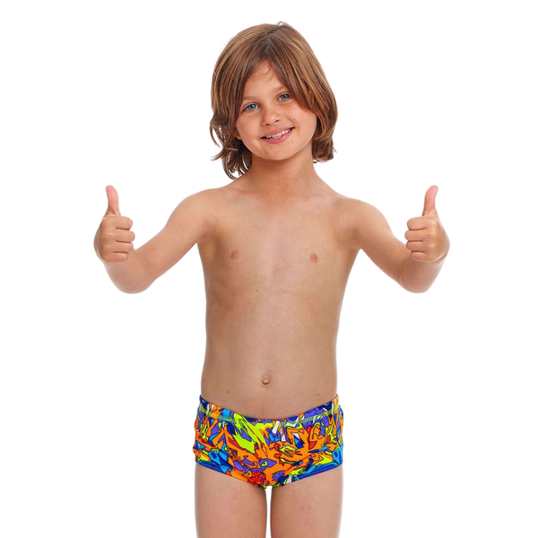 Funky Trunks Toddler Boys Printed Trunks FTS002B - Mixed Mess