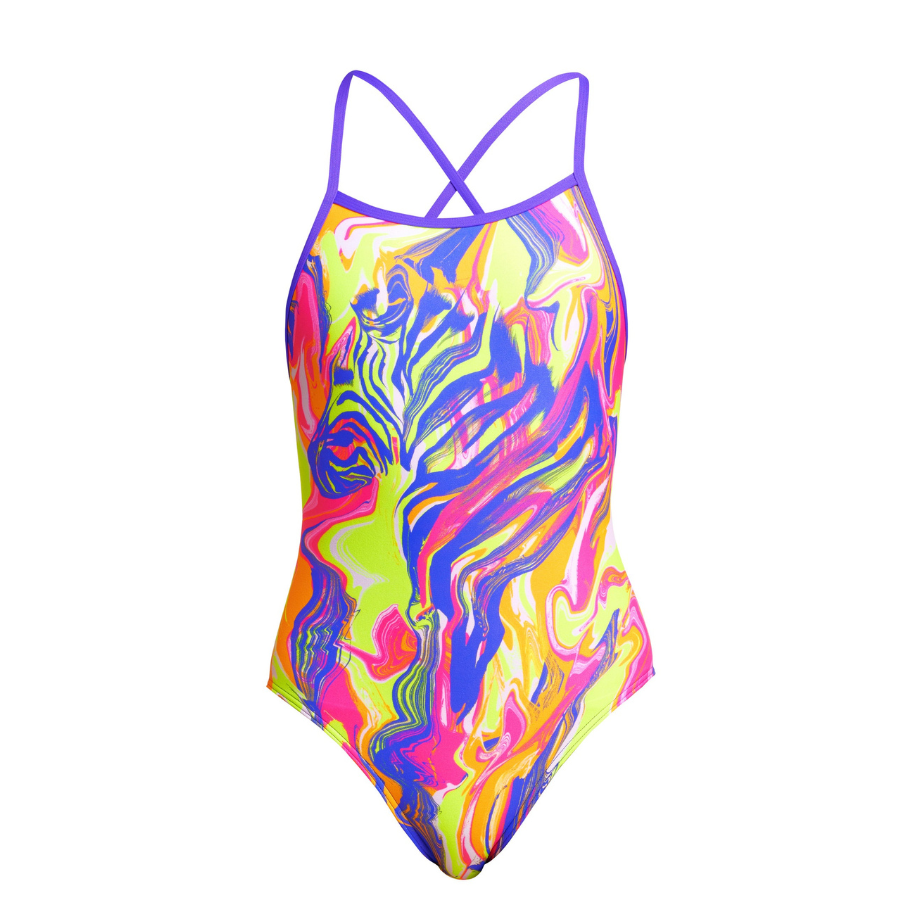 Funkita Girls Tie Me Tight One Piece Fks001g Run Wild Ocean Paradise