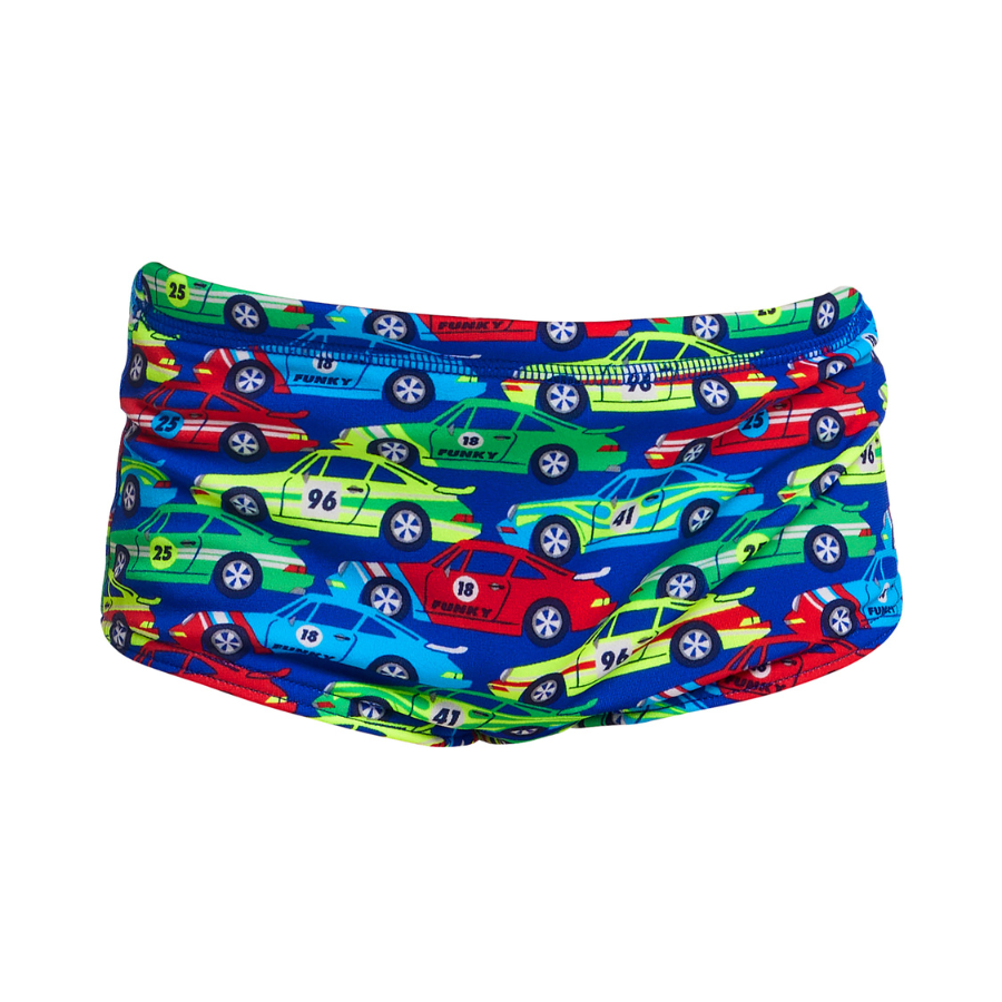 Funky Trunks Toddler Boys Printed Trunks FT32T - Car Stacker